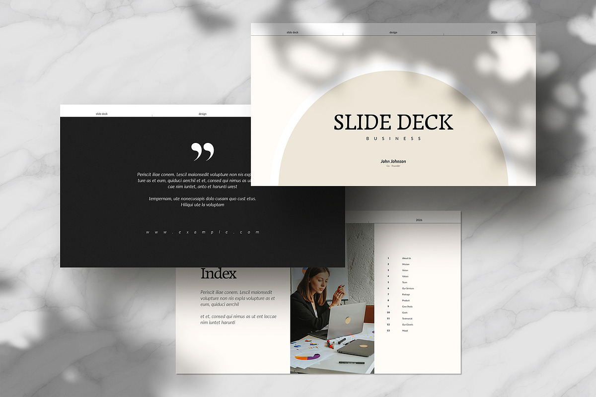 Business Slide Deck Template