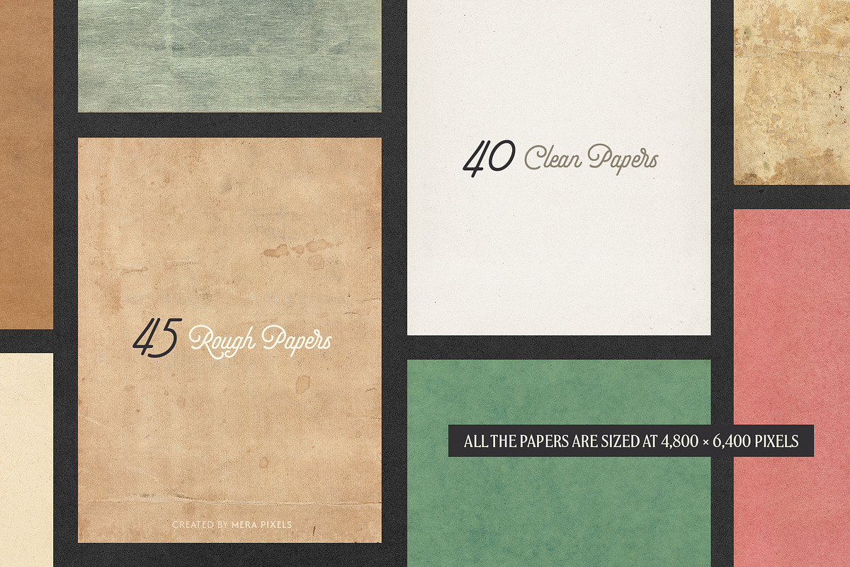 Vintage Paper - Volume Two, a Texture Graphic by Mera Pixels (Photo 2 of 8)