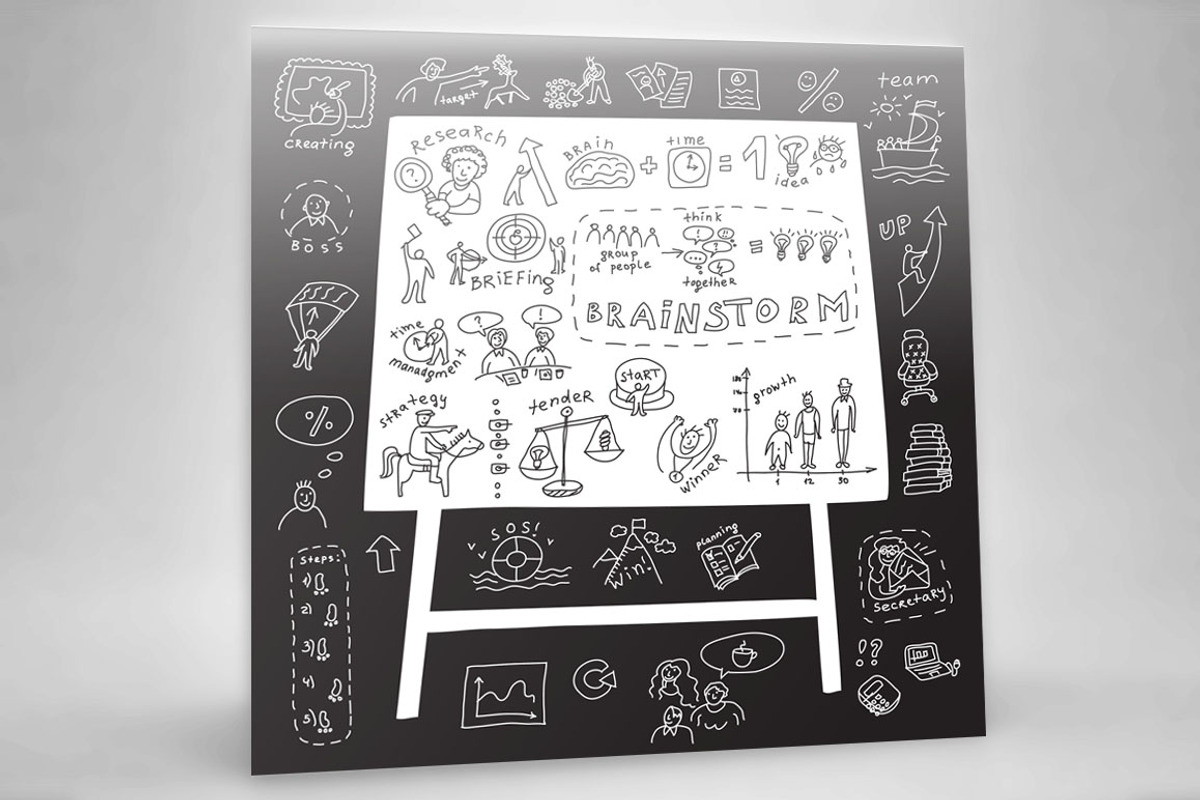 Doodles business vector illustration, a Finance Illustration by Crowhouse (Photo 4 of 4)