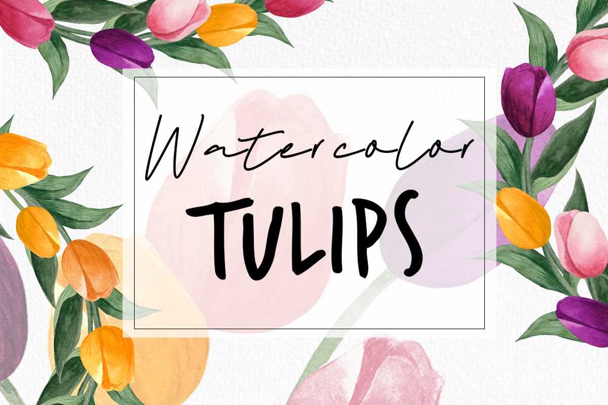 Watercolor tulips clipart bundle, an Object Graphic by MiraBell (Photo 1 of 5)