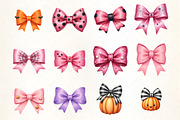 Halloween Coquette Bows Clipart, an Illustration by CrexoraLab (Thumbnail 5 of 5)