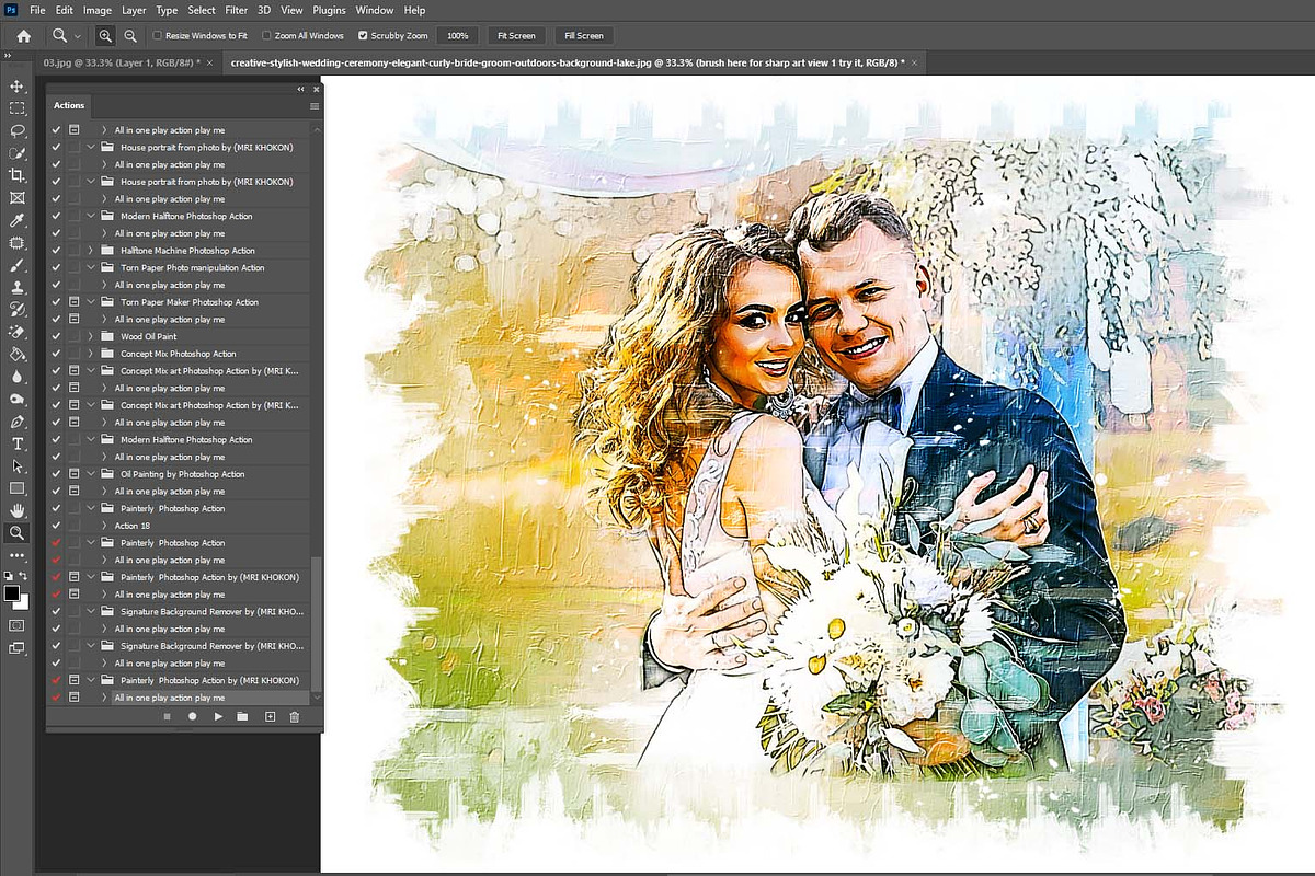 Painterly Photoshop Action, an Action Add-On by MRI STUDIO (Photo 6 of 46)