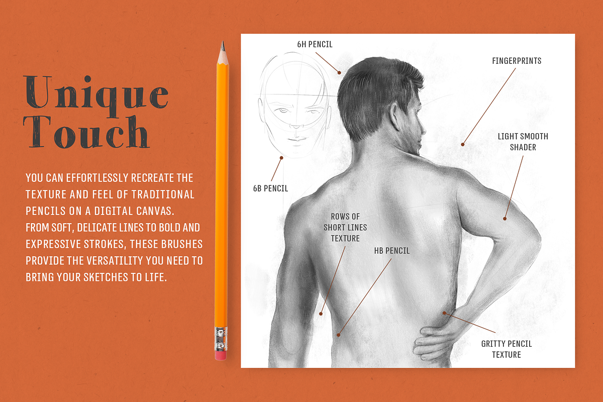 Procreate Pencils brushes, a Brush Add-On by Michal Design (Photo 8 of 9)