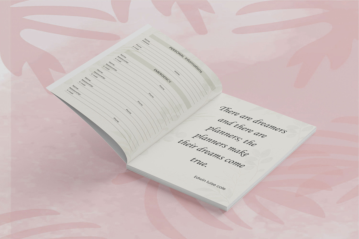 2025-2029 Five-Year Monthly Planner, a Print Template by Book2bees (Photo 2 of 7)