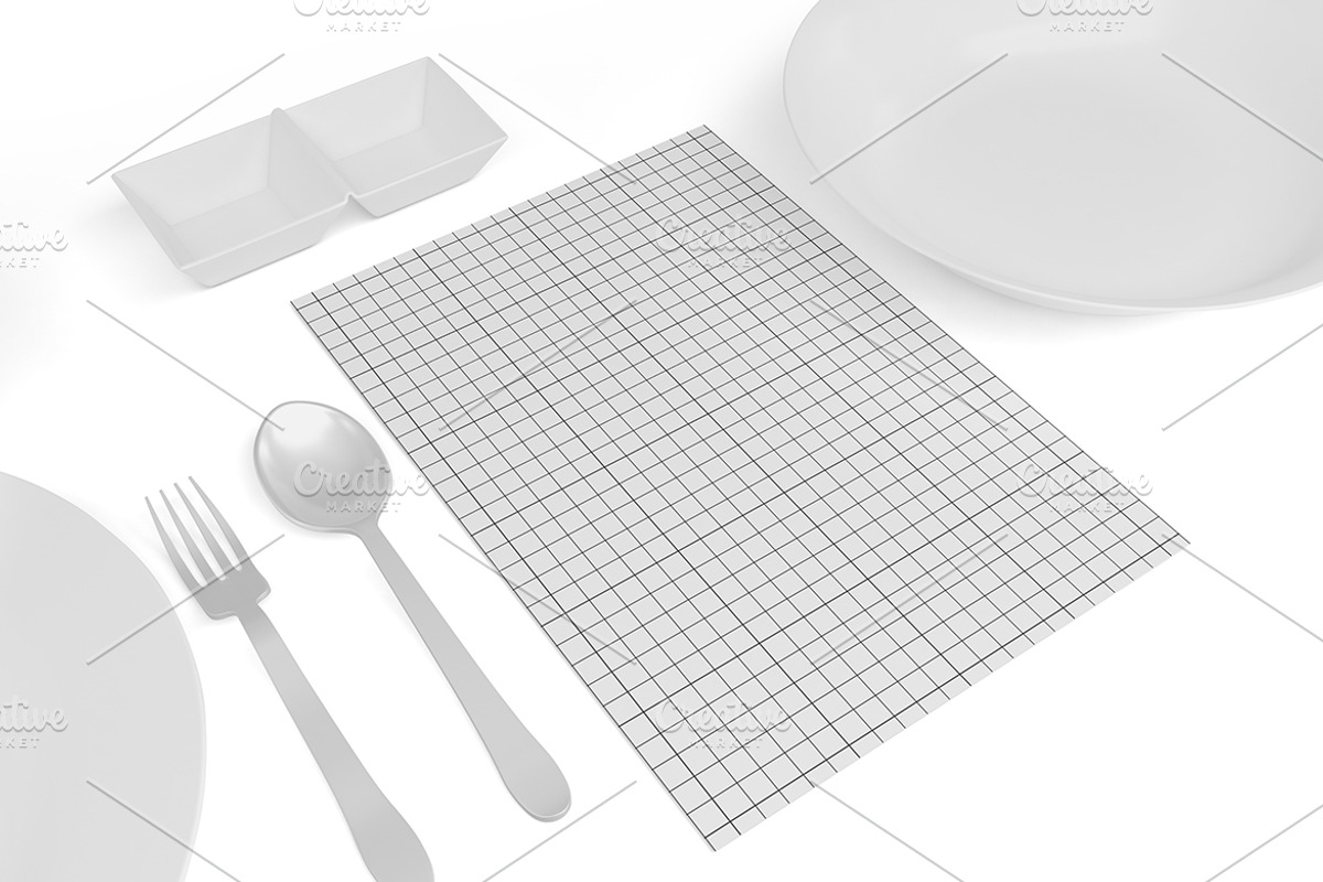 Menu Mockup, an Advertising Mockup by Qaleb Studio