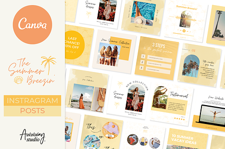 Instagram Templates Summer Canva