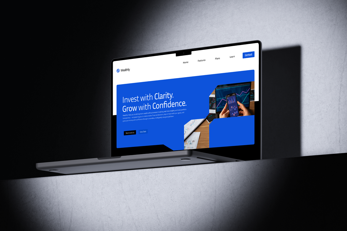 Figma Investment App Landing Page, a Landing Page Template by Musara (Photo 5 of 6)