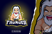 Zeus Thunder Esport Gaming Logo, a Branding & Logo Template by tkzgraphic (Thumbnail 1 of 2)