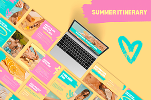 Colorful Pastel Summer Presentation, a Presentation Template by PaolaroiDesign