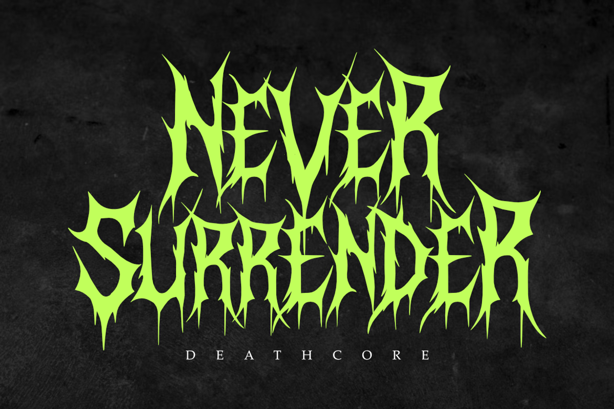 Morvanh - Death Metal Font, a Blackletter Font by Masyafi Studio (Photo 9 of 9)