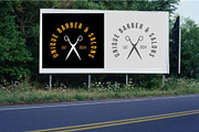 Premium Barber and Salon Brand Logo, a Branding & Logo Template by Mishek Munene (Thumbnail 9 of 9)