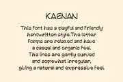 Kaenan Srivati - Handwritten Duo, a Handwritten Font by Boril Std (Thumbnail 6 of 10)
