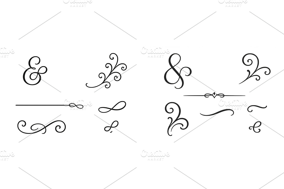 Elegant decorative flourishes and, an Illustration by ZinetroN