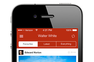 Flat IPhone App Template