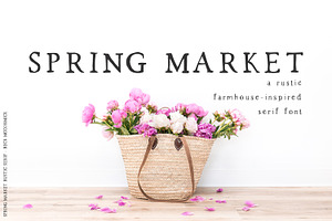 Spring Market - Rustic Font, a Serif Font by Beck McCormick