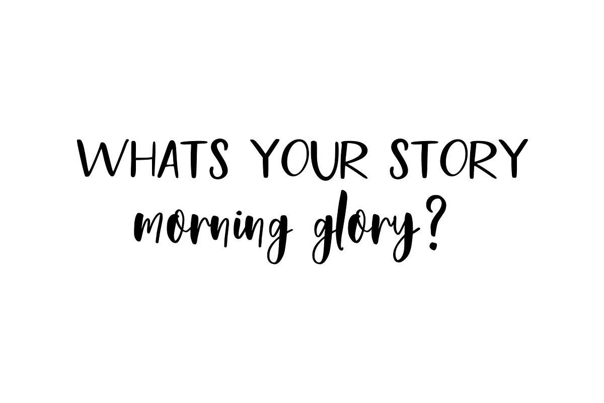 Morning Glory Font Duo preview 2