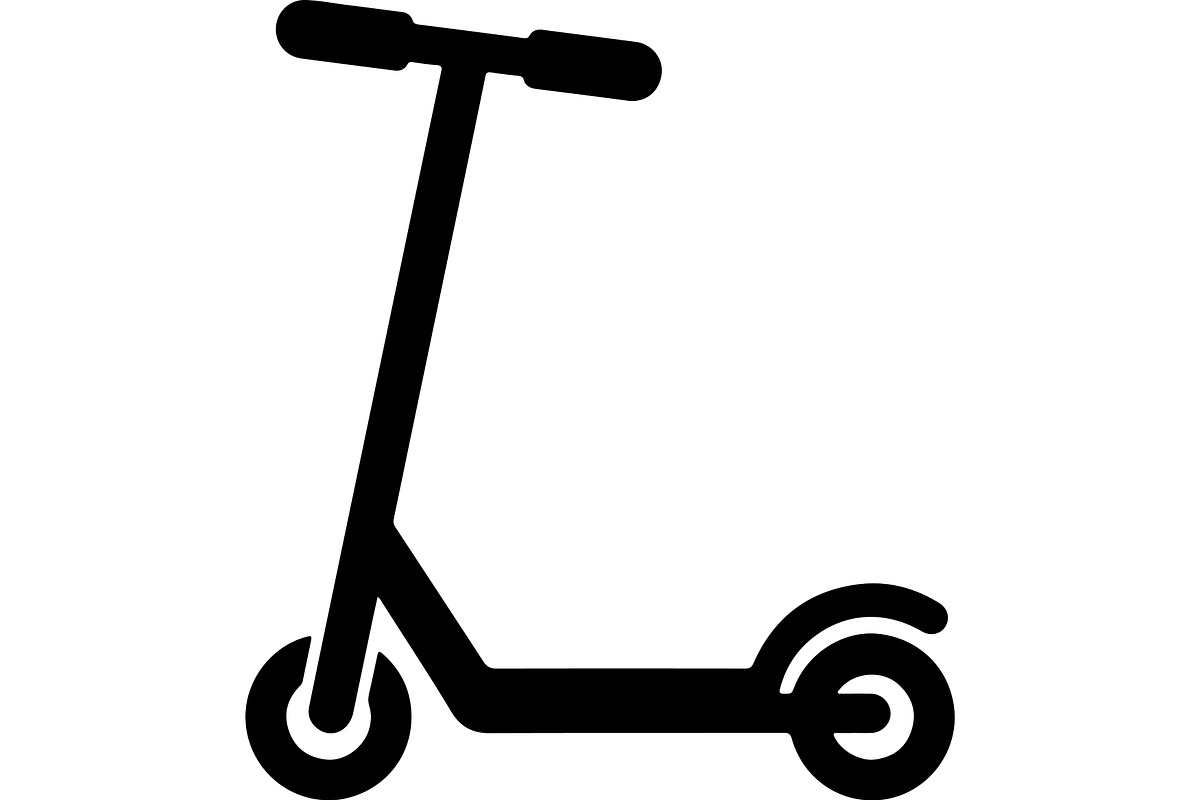 Electric scooter silhouette, a Transportation Illustration by abu67222 (Photo 11 of 13)
