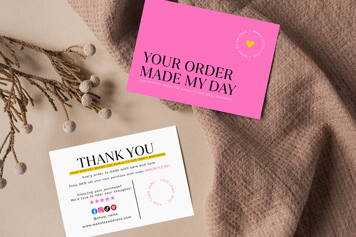 Thank You Card Template – Canva, a Card Template by Elegant_Studio44 (Photo 2 of 6)