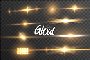 Vector Lens Flare Glow Effect