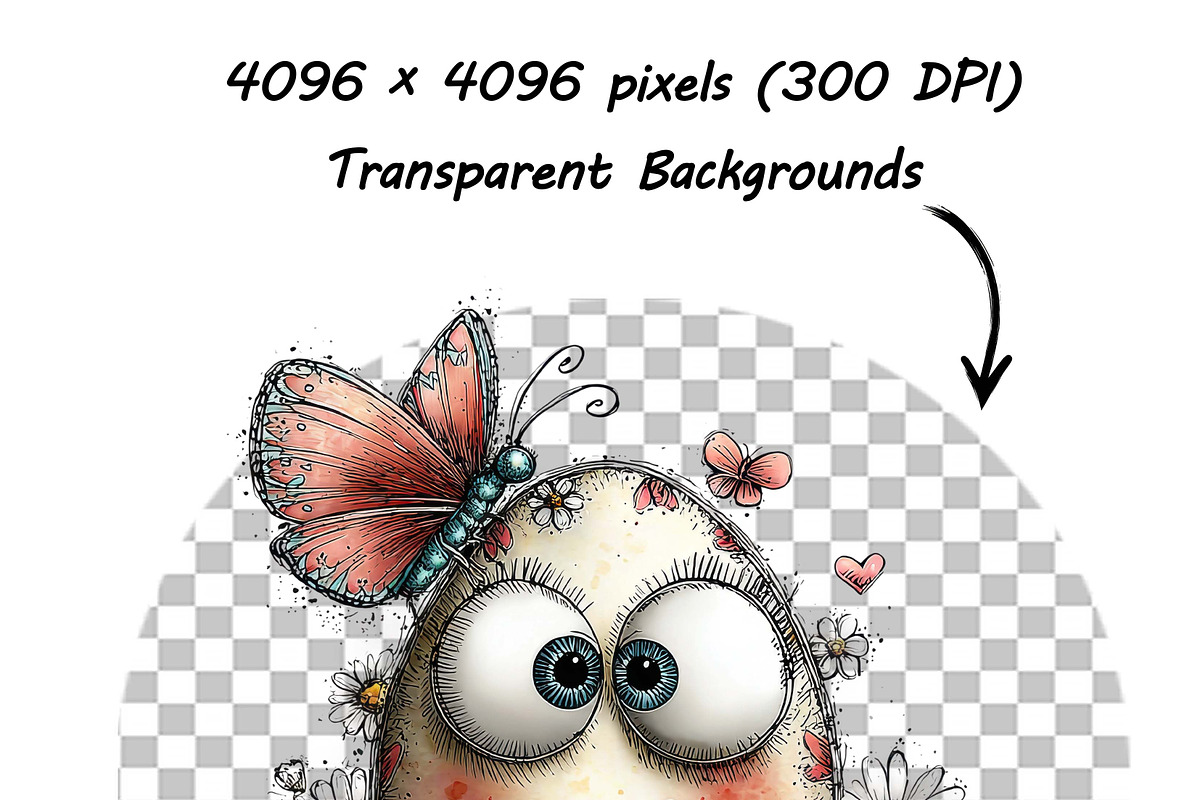 Funny Easter Eggs Clipart Whimsical, an Illustration by one-touch (Photo 12 of 18)