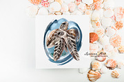 Sea Turtles Hand-drawn Illustration, an Animal Illustration by Leonaa art (Thumbnail 3 of 7)