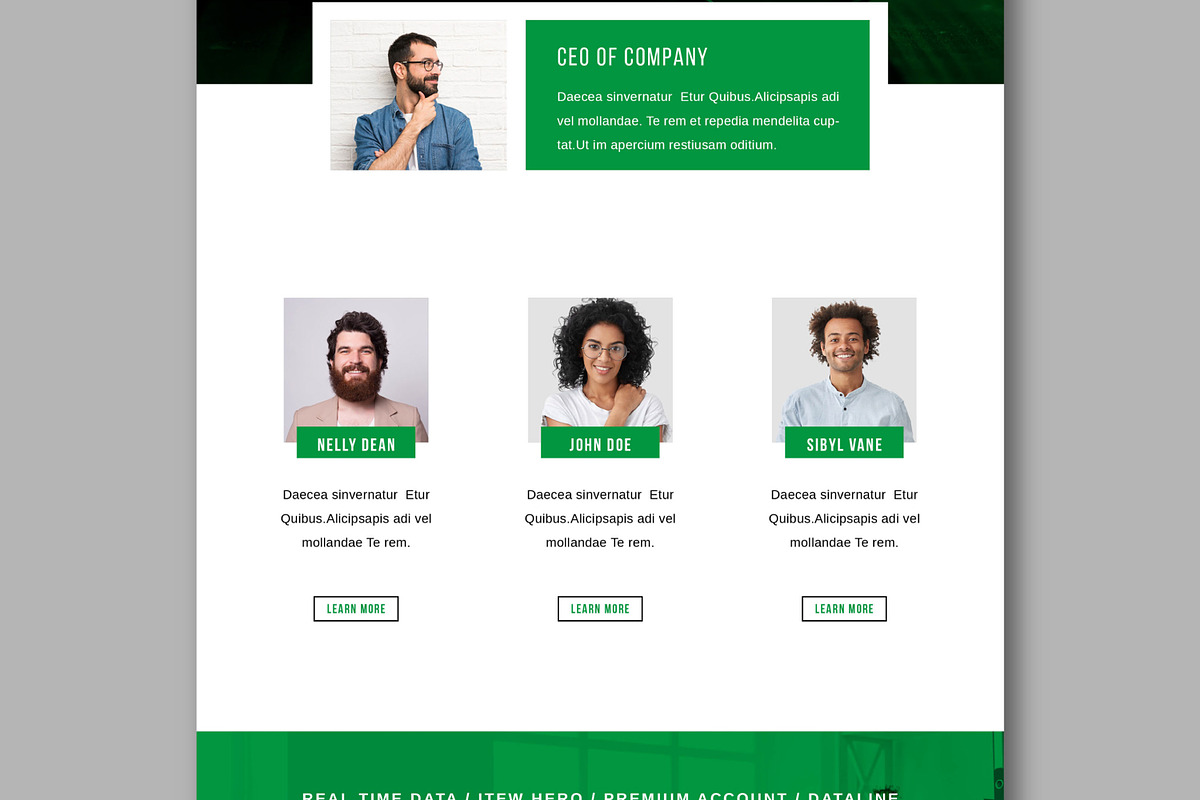 Teal Newsletter Layout For Business, an UI Kit Template by MightyDesign (Photo 3 of 8)