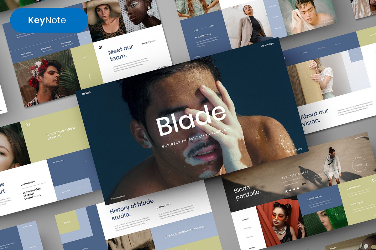 Blade - Business Keynote Template, a Presentation Template by Dens Creative Studio (Photo 1 of 6)