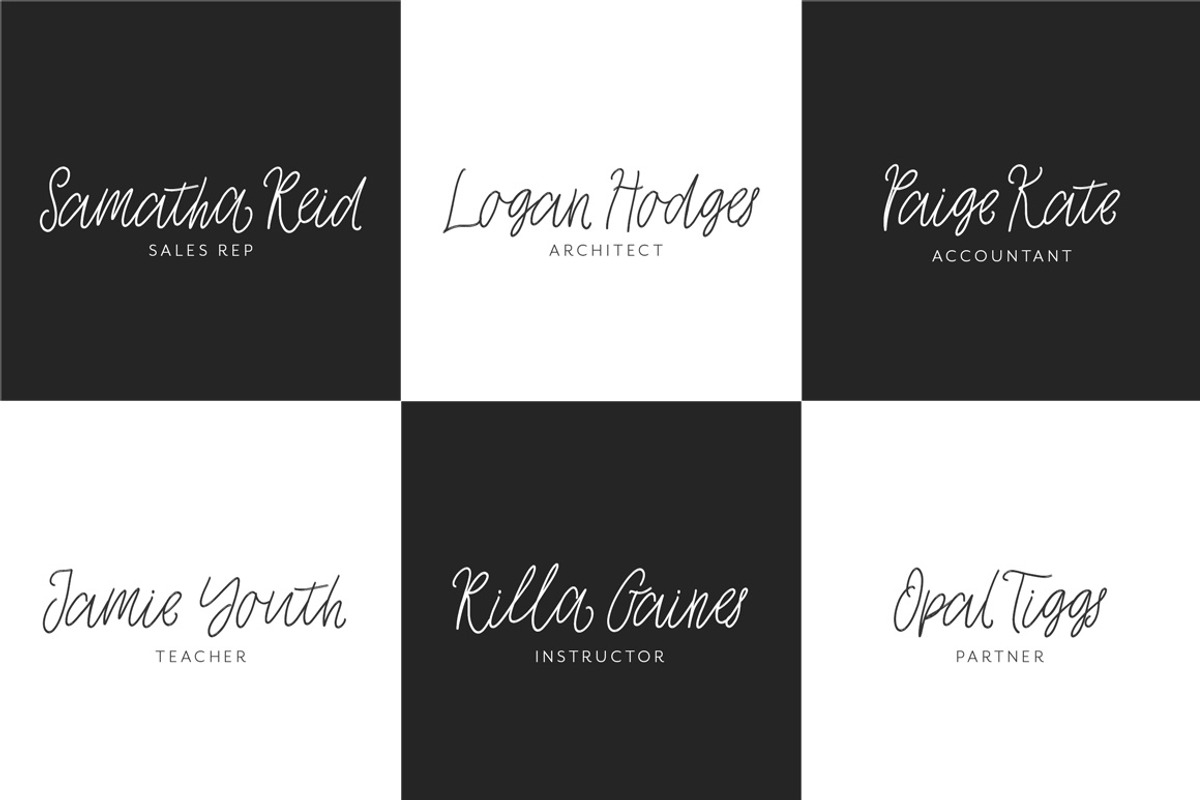 Joy Flight Script Font preview 7