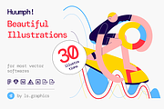 Huumph! Illustration Kit, a Templates & Theme by ls-illustrations (Thumbnail 1 of 7)
