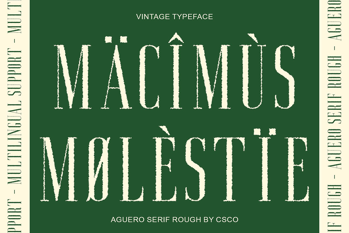 Aguero Serif Rough, a Serif Font by Craft Supply Co. (Photo 3 of 8)