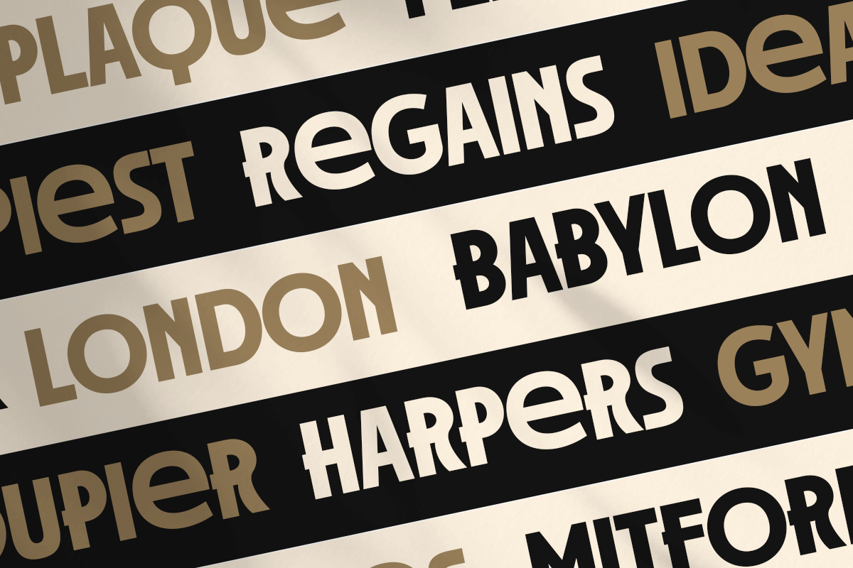 Hornet - Modern Art Deco Font, a Sans Serif Font by TokoPress (Photo 3 of 12)