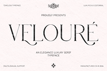 VELOURÉ — Elegance Luxury Serif