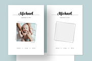 Modern Newborn Photo Birth Card, a Card Template by Filip Studio (Thumbnail 2 of 3)