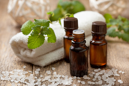 Mint essential oil containing oil, mint, and medicine, a Health & Medical Photo by natashamam