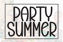 Party Summer | Script Font