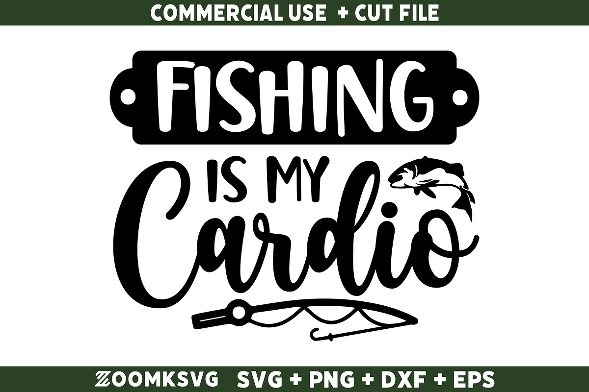 Fishing SVG Bundle 20 Designs, an Illustration by ZoomkSVG (Photo 3 of 41)