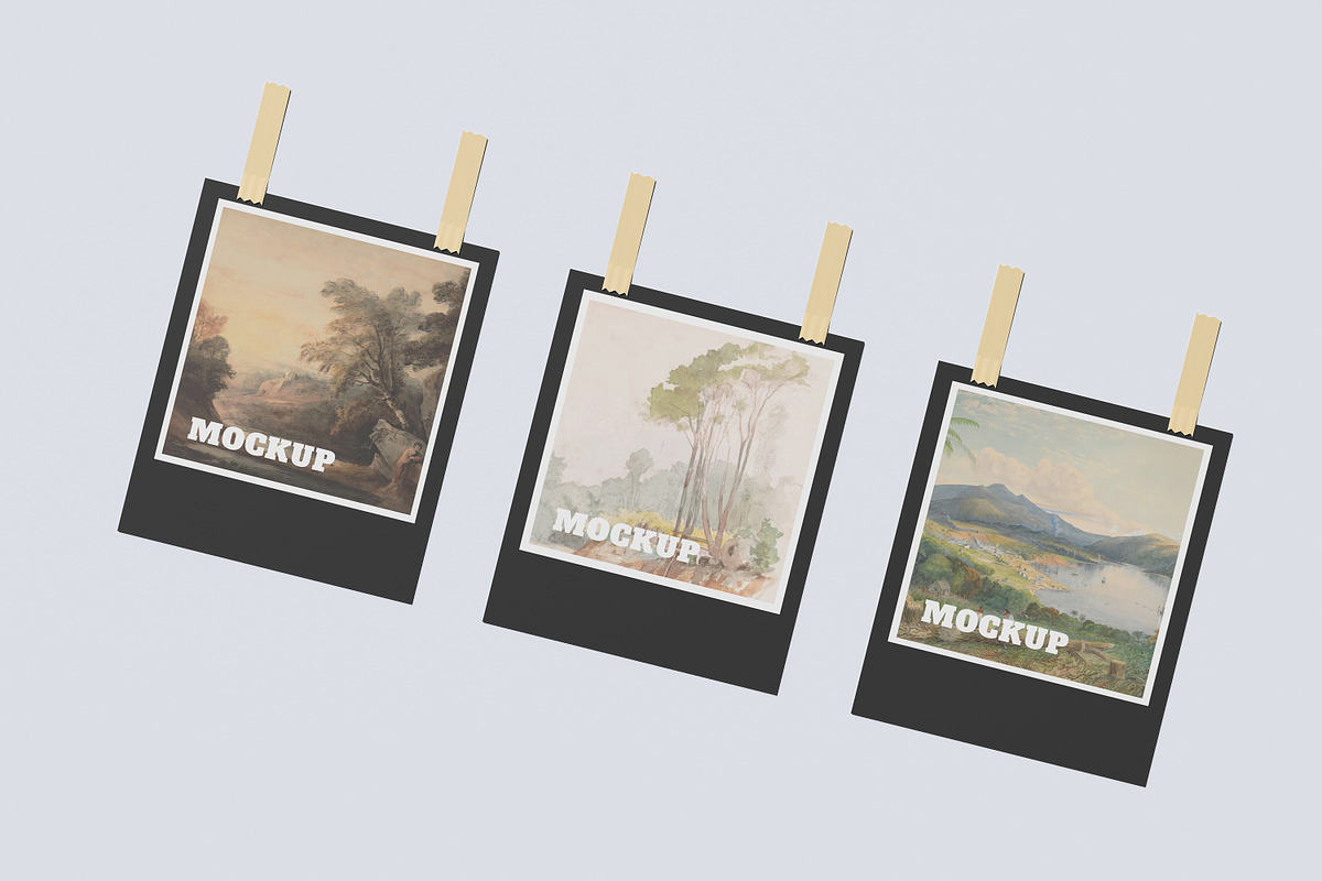 Polaroid Photos Collage Mockup, a Print Template by safrizalstudio (Photo 2 of 5)