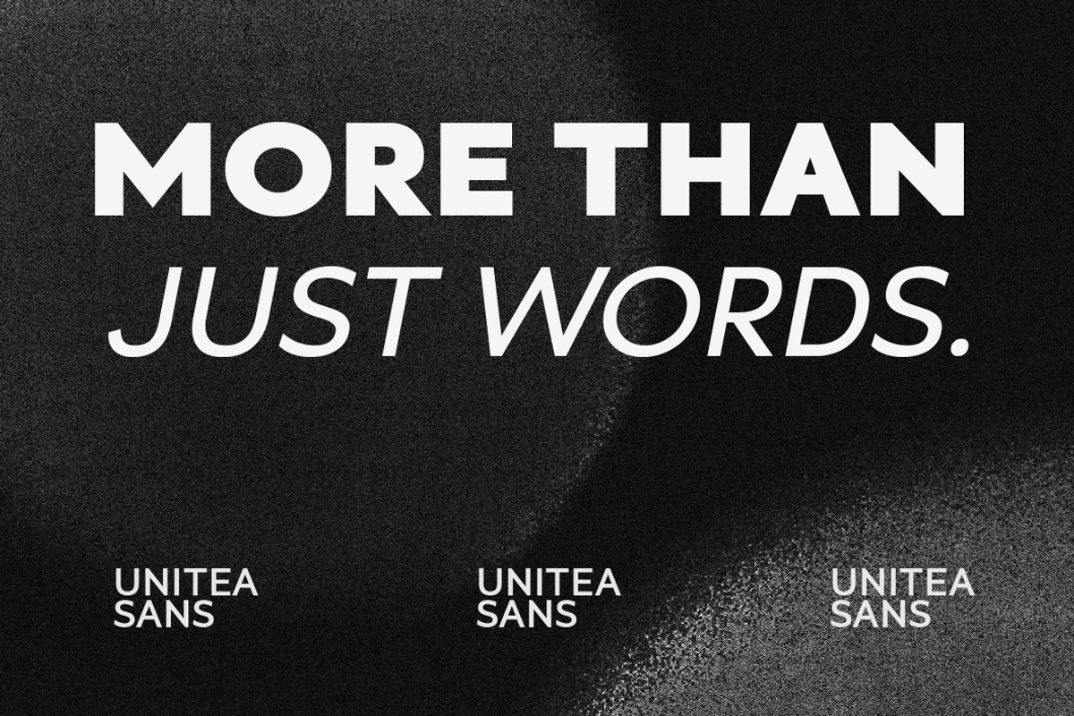 Unitea Sans Serif Family, a Sans Serif Font by Yukita Creative (Photo 2 of 12)