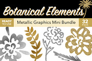 Botanical Metallic Plants & Flowers, an Object Graphic by kristiangallagher (Thumbnail 1 of 5)
