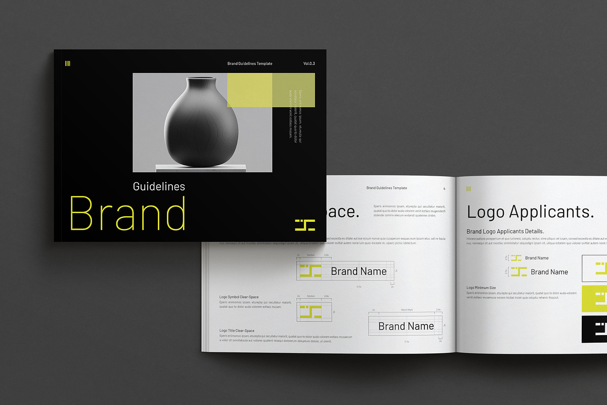 Brand Guideline Brochure Landscape, a Brochure Template by MassiveCreator (Photo 1 of 8)