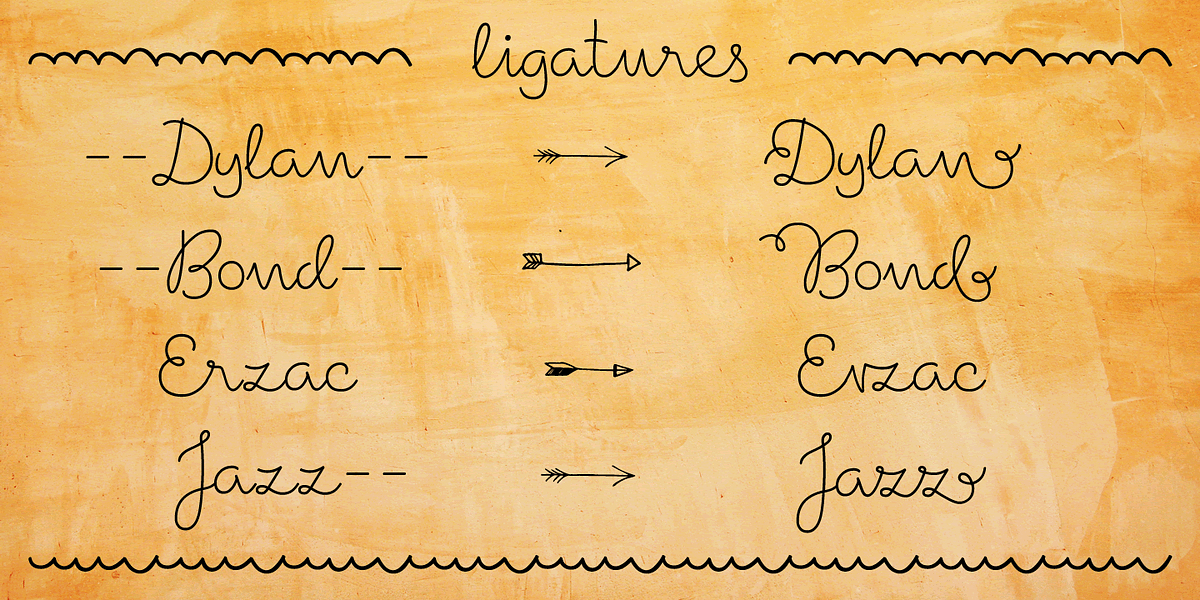 Suarez, a Handwritten Font by GRIN3 (Nowak) (Photo 3 of 6)