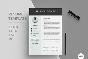 Elegant 1 page Resume Template
