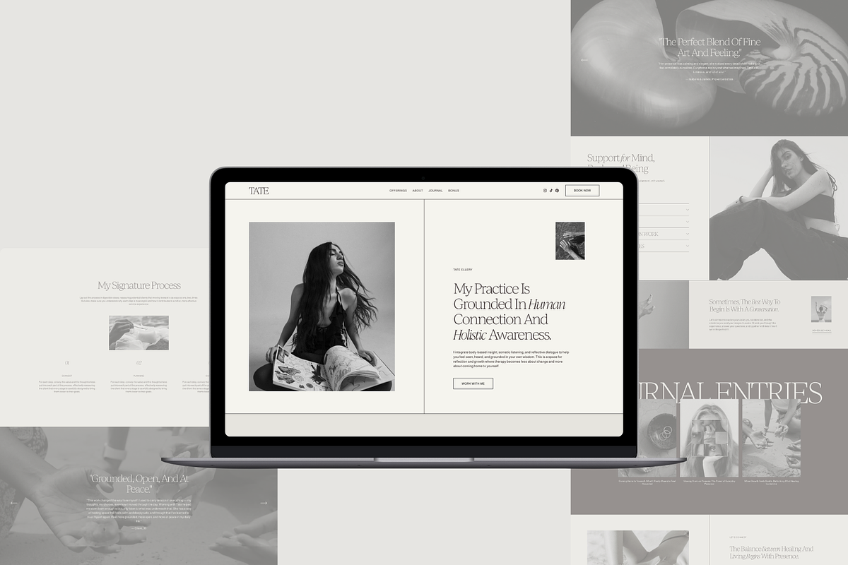 Website Template Squarespace: Tate, a Squarespace Template by Candor Templates (Photo 6 of 14)
