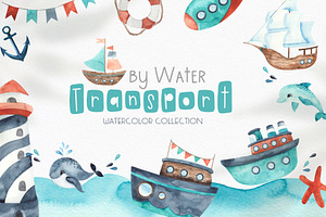 Watercolor Transport by water