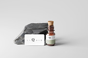 Amber Glass Bottle With Cork Mockup, a Cups & Container Mockup by pmvch (Thumbnail 5 of 10)