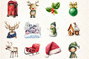 Christmas Timeless Winter Clipart, a Graphic by Libby Wishes (Thumbnail 2 of 7)