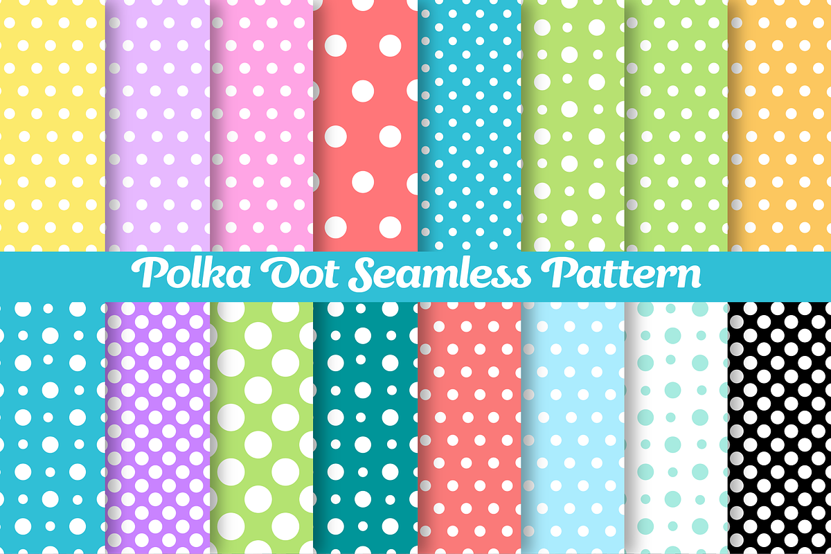 Polka Dot Seamless Pattern Bundle, a Pattern Graphic by Dream Creation (Photo 1 of 5)