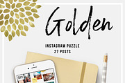 Golden Instagram Puzzle, a Social Media Template by Advina Store (Thumbnail 4 of 5)