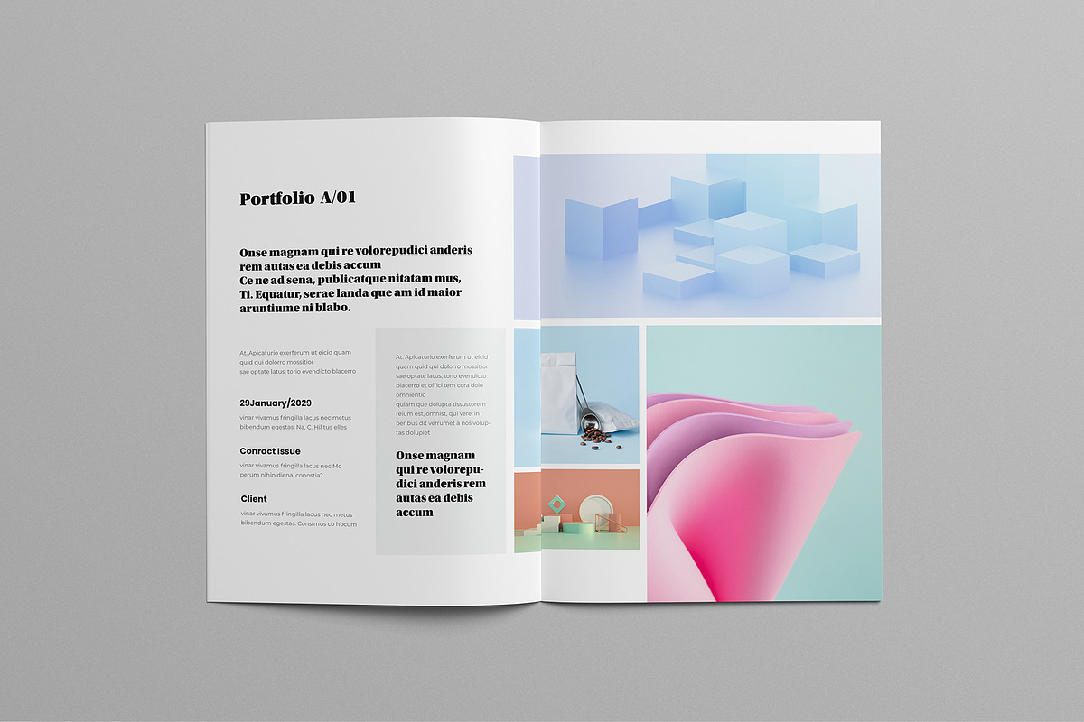 Portfolio Template | Canva & Word, a Brochure Template by HiveArts (Photo 5 of 9)