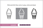 Minimal sweets icons, an Outline Icon by Picture Window (Thumbnail 2 of 5)